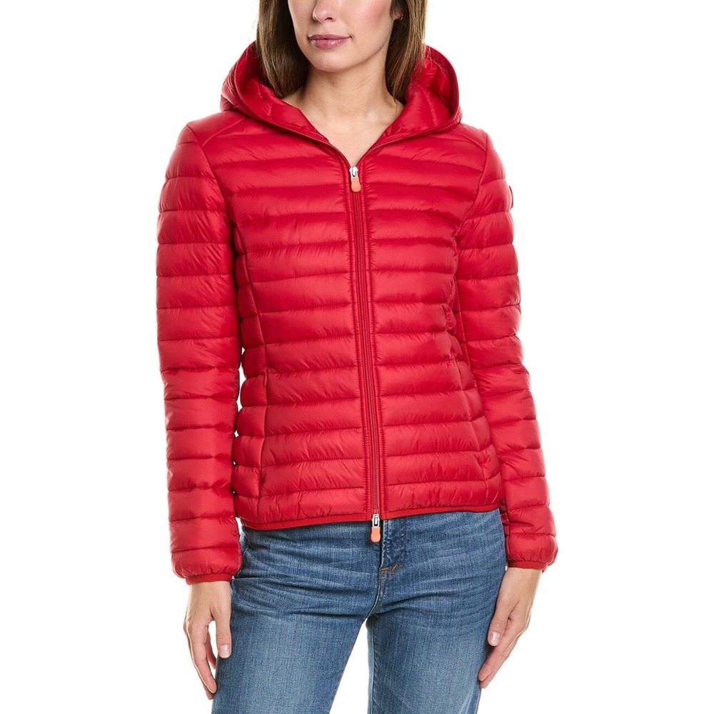 NWT Save the Duck Vicky Tango Red Puffer Jacket Sz 1‎ Small $198